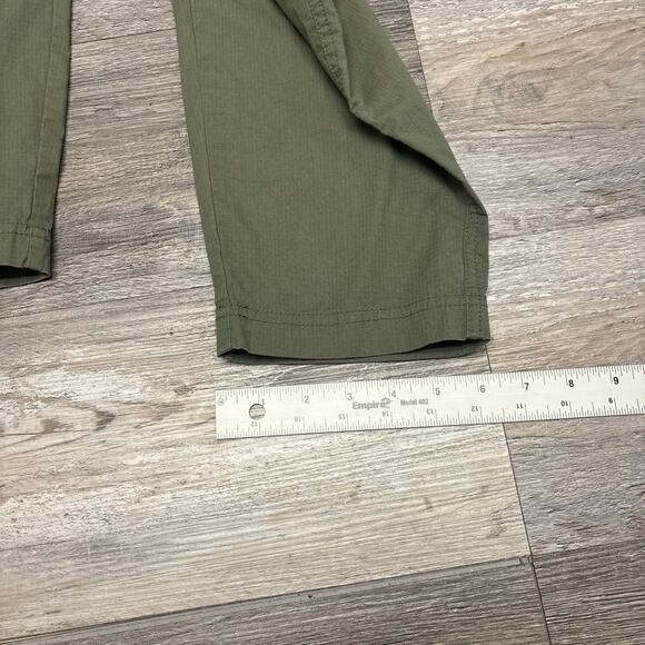 Orvis Olive Green Womens 14 Stretch Ripstop Tapered Cargo Jogger Outdoor Pants - Picture 9 of 12